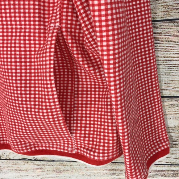 Kim Rogers Knit Jacket Top Full Zip Gingham - Picture 4 of 5